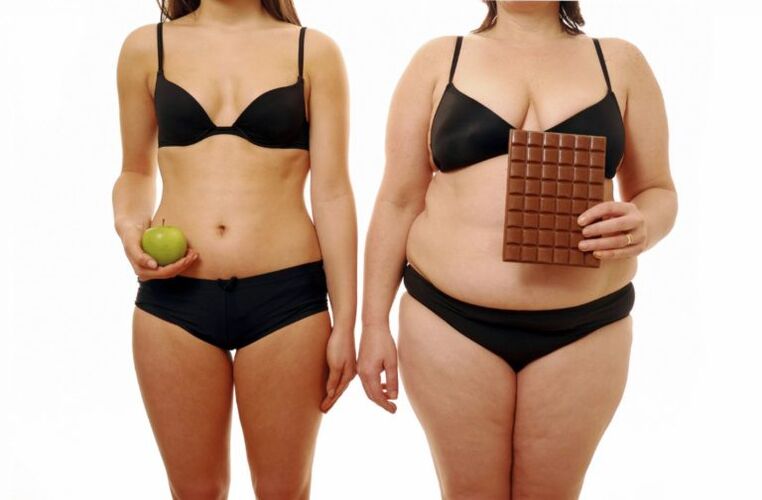 زن چاق و لاغر پس از کاهش وزن در یک ماه
