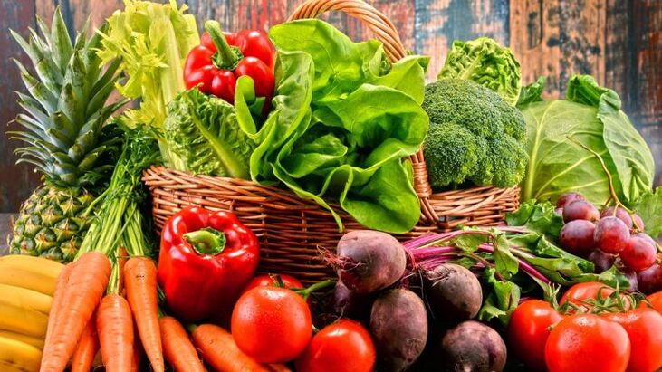 سبزیجات و میوه ها برای کاهش وزن