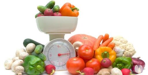 وزن کردن سبزیجات برای دیابت